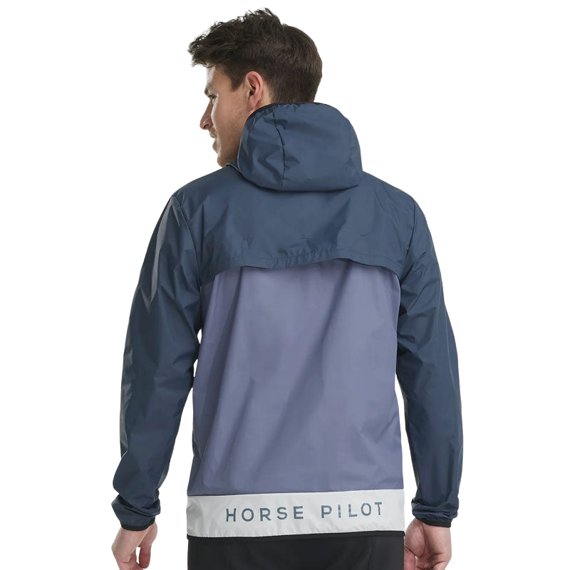 Horse Pilot - Men's Raintech navy waterproof jacket