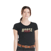Horse Pilot - Women's short-sleeved T-shirt Team shirt black