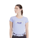 Horse Pilot - T-shirt manches courtes femme Team shirt lavende | - Ohlala