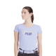Horse Pilot - T-shirt manches courtes femme Team shirt lavende | - Ohlala