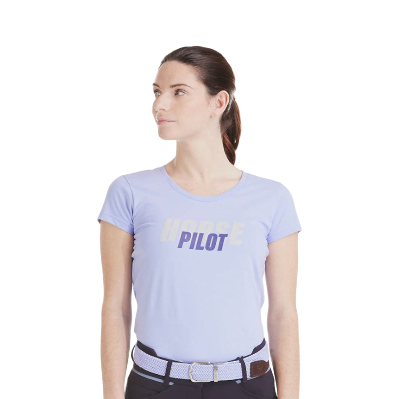 Horse Pilot - T-shirt manches courtes femme Team shirt lavende