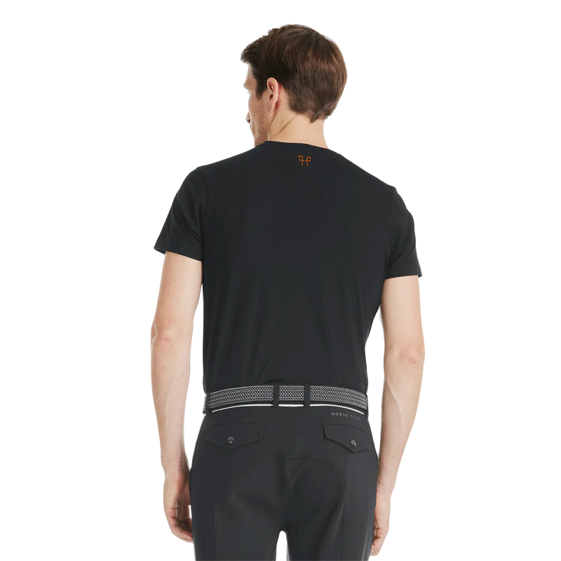 Horse Pilot - Men's short-sleeved T-shirt Team shirt black