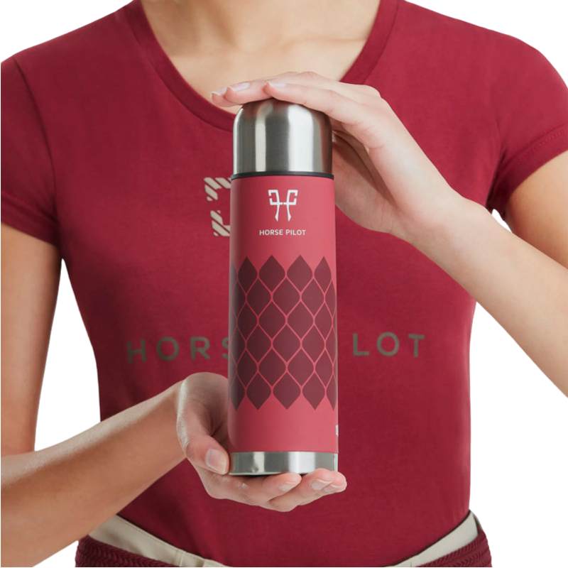 Horse Pilot - Termo de acero inoxidable Camper dark red | - Ohlala