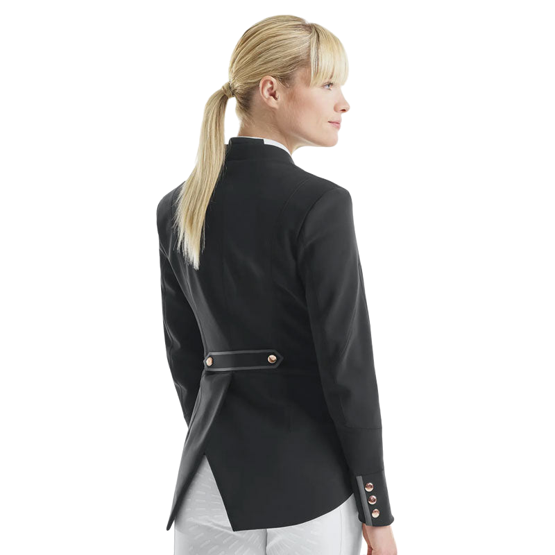 Horse Pilot - Women's short dressage competition jacket Black mini tailcoat