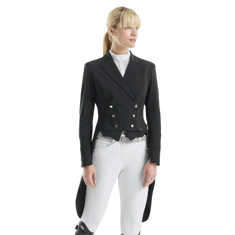 Horse Pilot - Women's dressage competition jacket Long black tailcoat