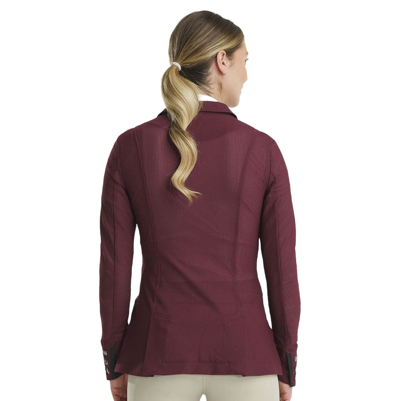 Horse Pilot - Veste de concours femme Aeromesh burgundy