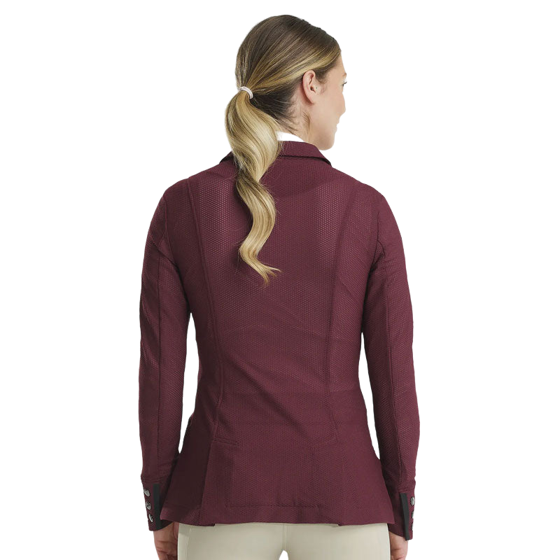Horse Pilot - Aeromesh burgundy women's competition jacket
