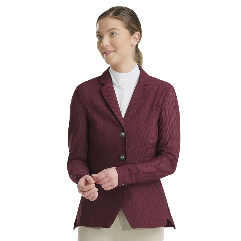 Horse Pilot - Aeromesh burgundy women's competition jacket