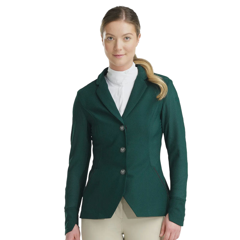 Horse Pilot - Women's competition jacket Aeromesh green morocco