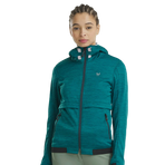 Horse Pilot - Giacca in pile a maniche lunghe donna Tempest verde medio | - Ohlala