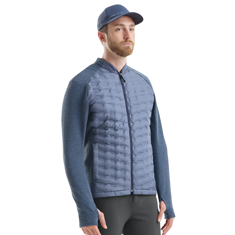 Horse Pilot - Men's long-sleeved jacket Storm cloudy blue