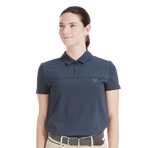 Horse Pilot - Women's short-sleeve polo Ariia navy | - Ohlala