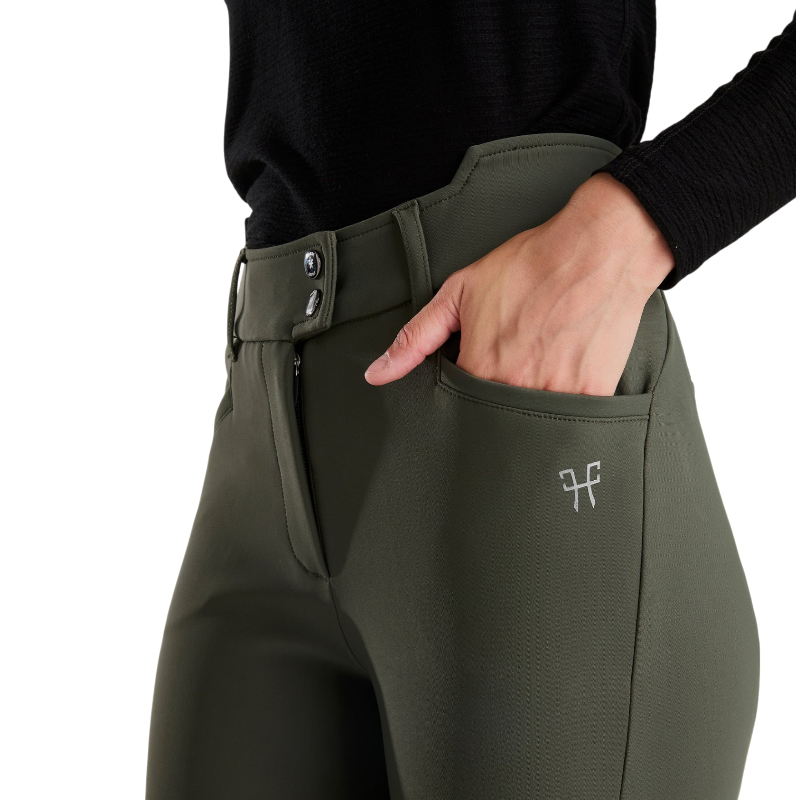Horse Pilot - Pantalon d'équitation femme X-Perform Iconic forest night