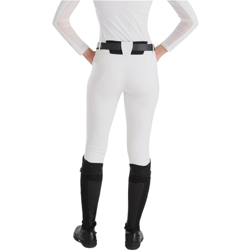 Horse Pilot - Pantalón de equitación mujer X-Prime blanco full grip