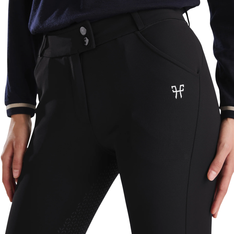 Horse Pilot - Pantalon d'équitation femme X-Prime noir full grip