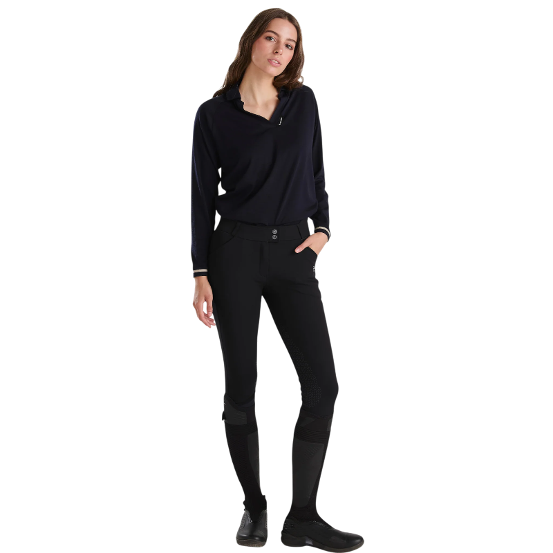 Horse Pilot - Pantalon d'équitation femme X-Prime noir full grip