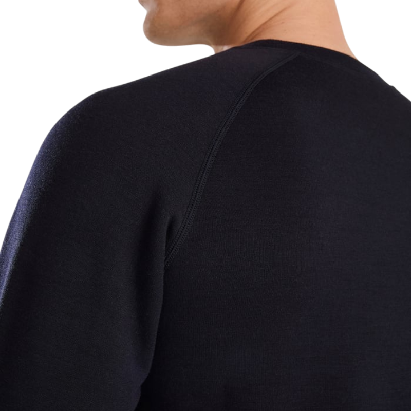 Horse Pilot - Men's long sleeve Merino sweater dark night | - Ohlala