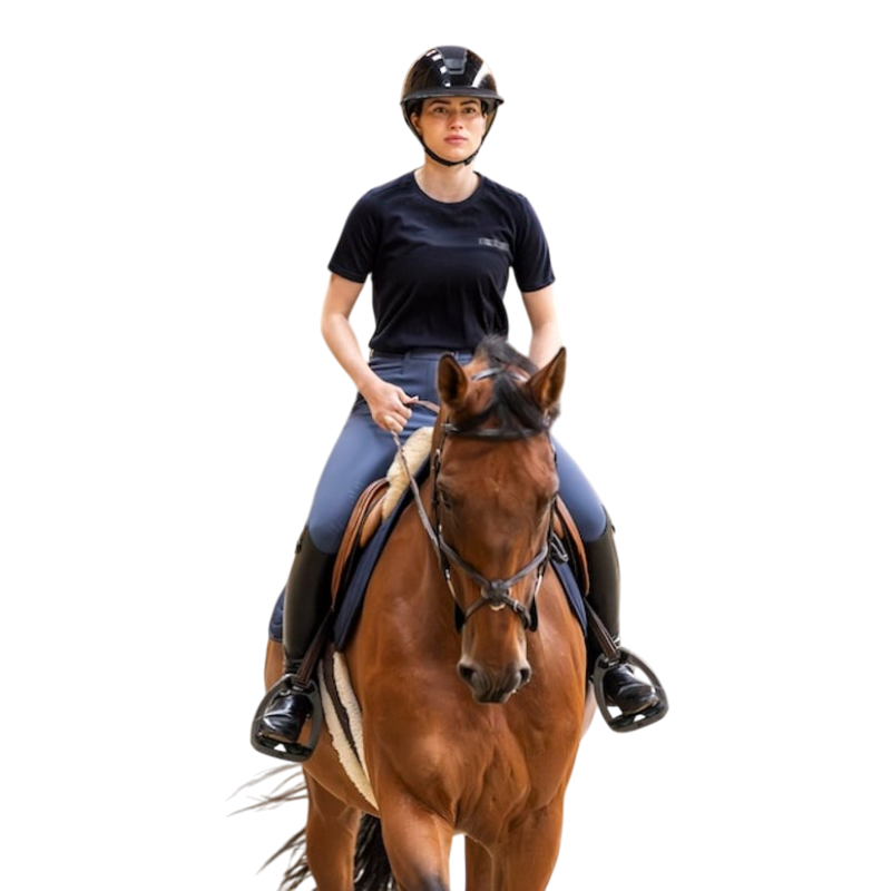 Horse Pilot - レディース半袖メリノTシャツ ダークナイト | - Ohlala