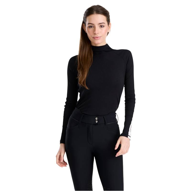 Horse Pilot - T-shirt manches longues anti UV femme Solaris noir
