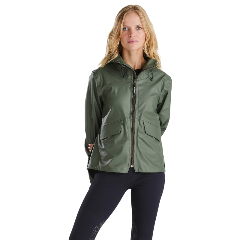 Horse Pilot - Veste de pluie femme Short Raintech forest night