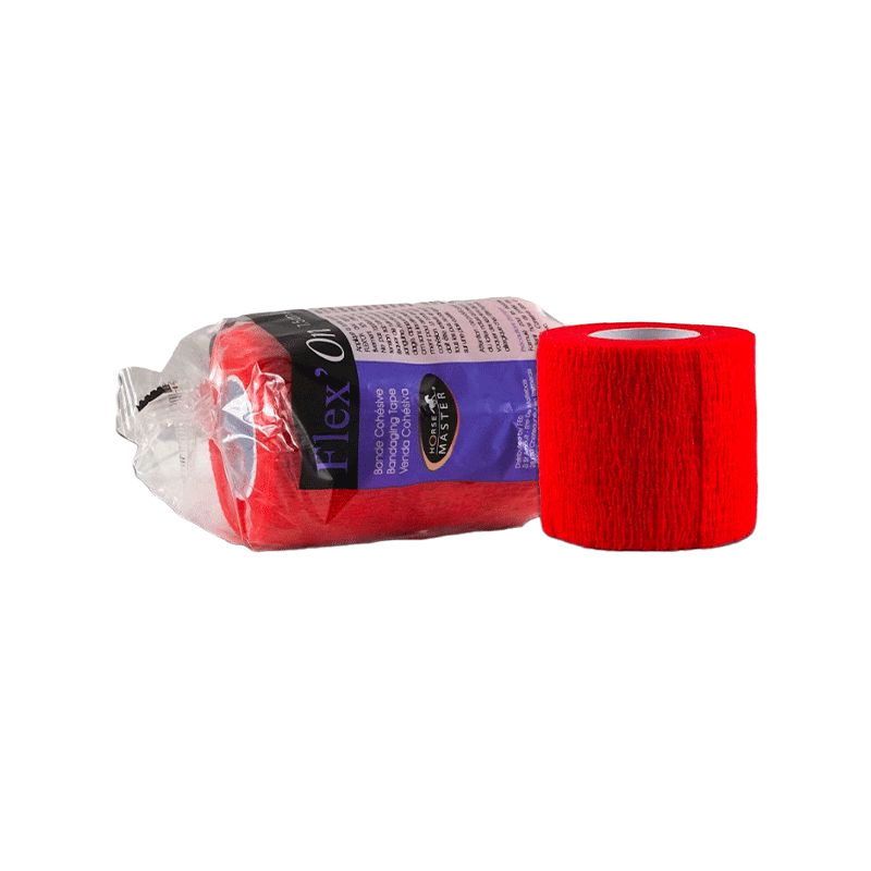 Horse Master - Flex'on multi-use elastic cohesive care bandage red