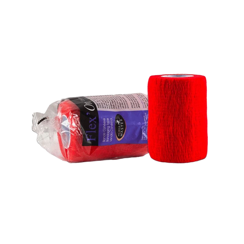Horse Master - Flex'on multi-use elastic cohesive care bandage red