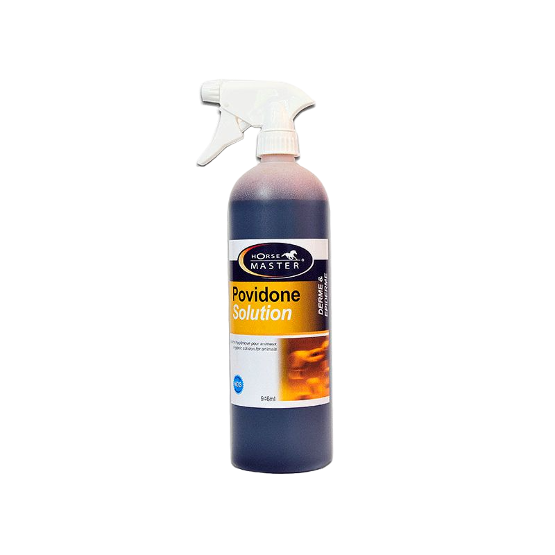 Horse Master - Spray hygiènique désinfectante et nettoyante Povidone Solution 10%