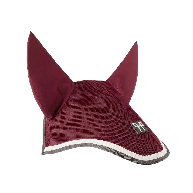 Horse Pilot - Burgundy/grey mesh horse hat