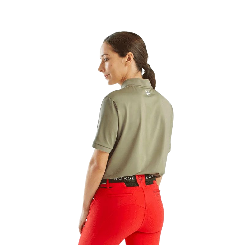Horse Pilot - Atlas beige unisex short-sleeved polo shirt