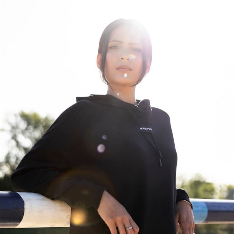 Horse Pilot - Sweat à capuche femme Team noir | - Ohlala