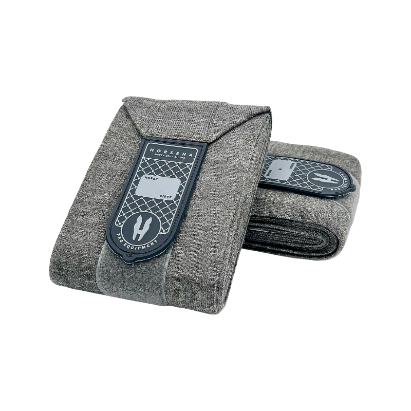 Horsena - 4m gray marled resting bands (x2) 