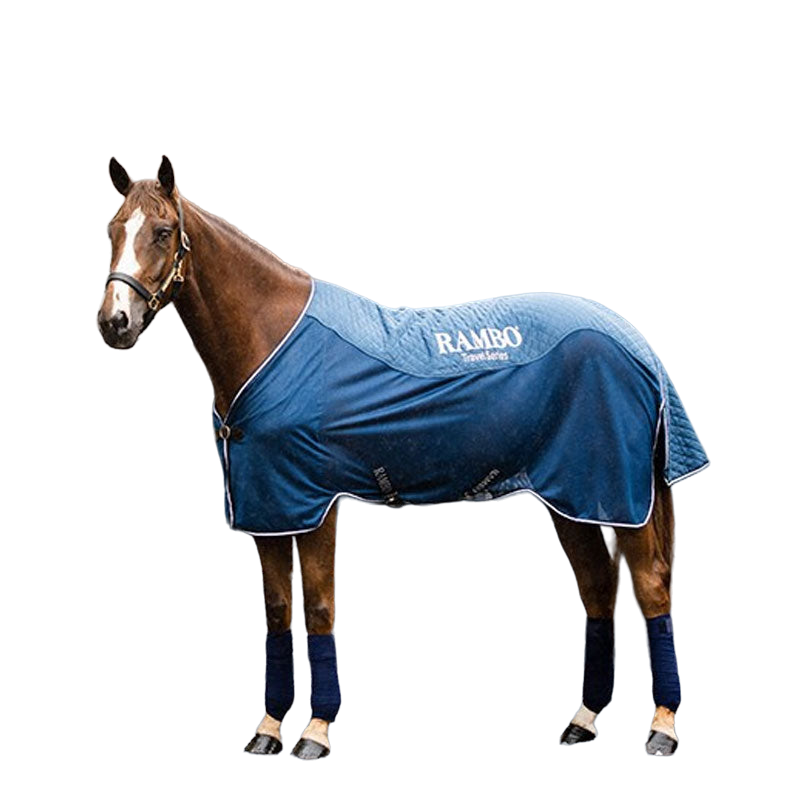 Horseware - Chemise de transport Rambo marine/ argent | - Ohlala