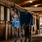 Horseware - Rambo Airmax Cooler Wicking Sheet Navy/ Thunderstorm Grey/ Silver | - Ohlala