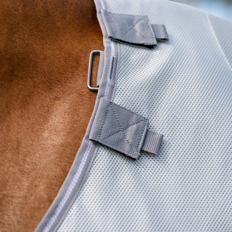 Horseware - Couverture anti-mouches Amigo Bug Buster argent/ titanium grey/ argent