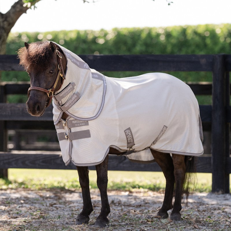 Horseware - Amigo Bug Rug Plus fly cover Small silver/titanium grey/silver 