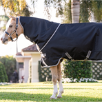 Horseware - Amigo Bravo Plus Pony Turnout Outdoor Rug black/ titanium grey/ silver 50g | - Ohlala