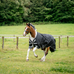 Horseware - Amigo Bravo XL Turnout Outdoor Blanket Black/ Titanium Grey/ Silver 50g | - Ohlala