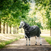 Horseware - Außendecke Rambo Plus Turnout schwarz/ thunderstorm grey/ silber 100g | - Ohlala