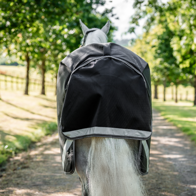 Horseware - Rambo Turnout VL Heavyweight Outdoor Rug black/ thunderstorm grey/ silver 450g | - Ohlala
