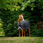 Horseware - Rambo Turnout outdoor rug black/ thunderstorm grey/ silver 50g | - Ohlala
