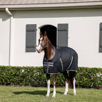 Horseware - Rambo Stable Rug Black/ Thunderstorm Grey/ Silver | - Ohlala