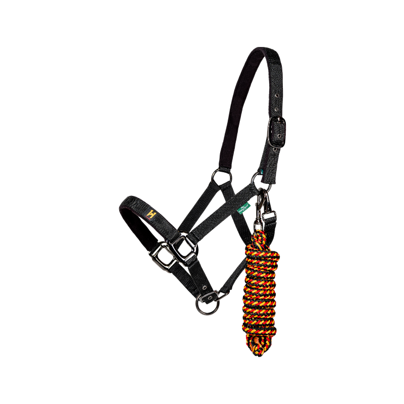 Horseware - Newmarket witney gold halter and lead rope 