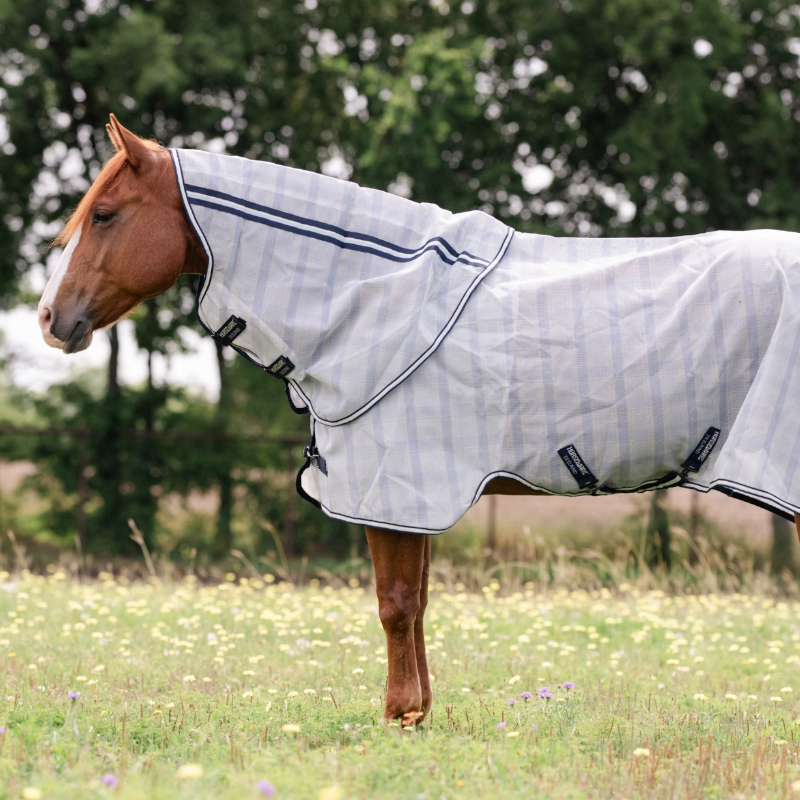 Horseware - Couverture anti-mouches Newmarket Quarter Horse Plus witney navy | - Ohlala