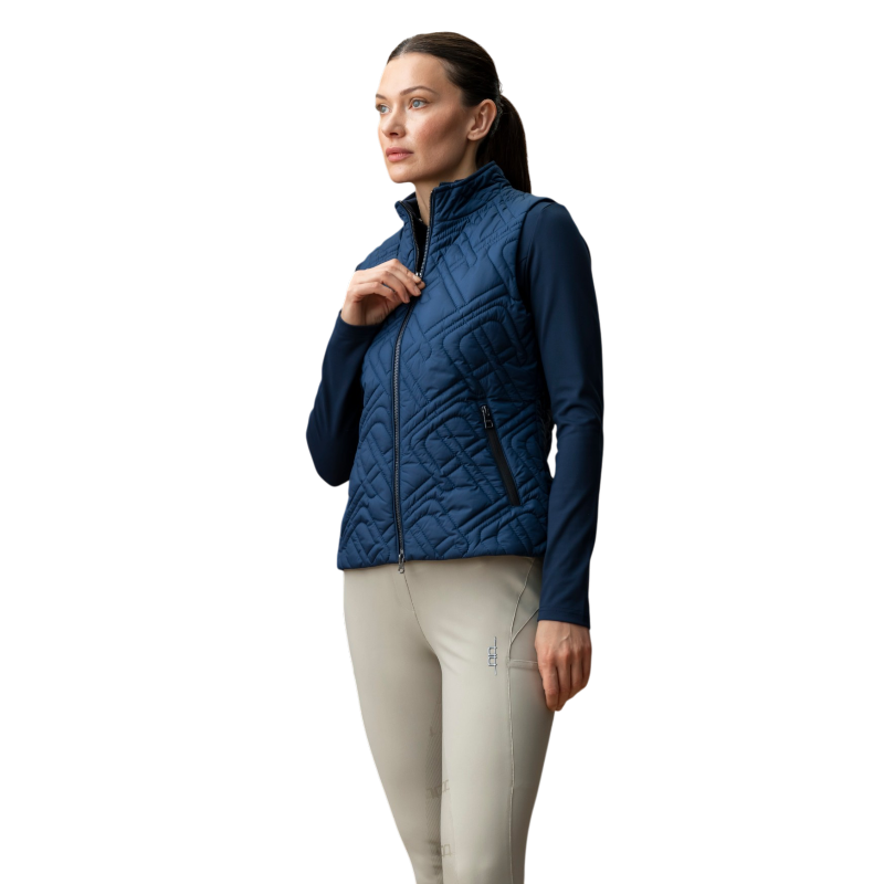 Horseware - Ärmellose Daunenweste Damen Neve Monogram Quilted core marine | - Ohlala