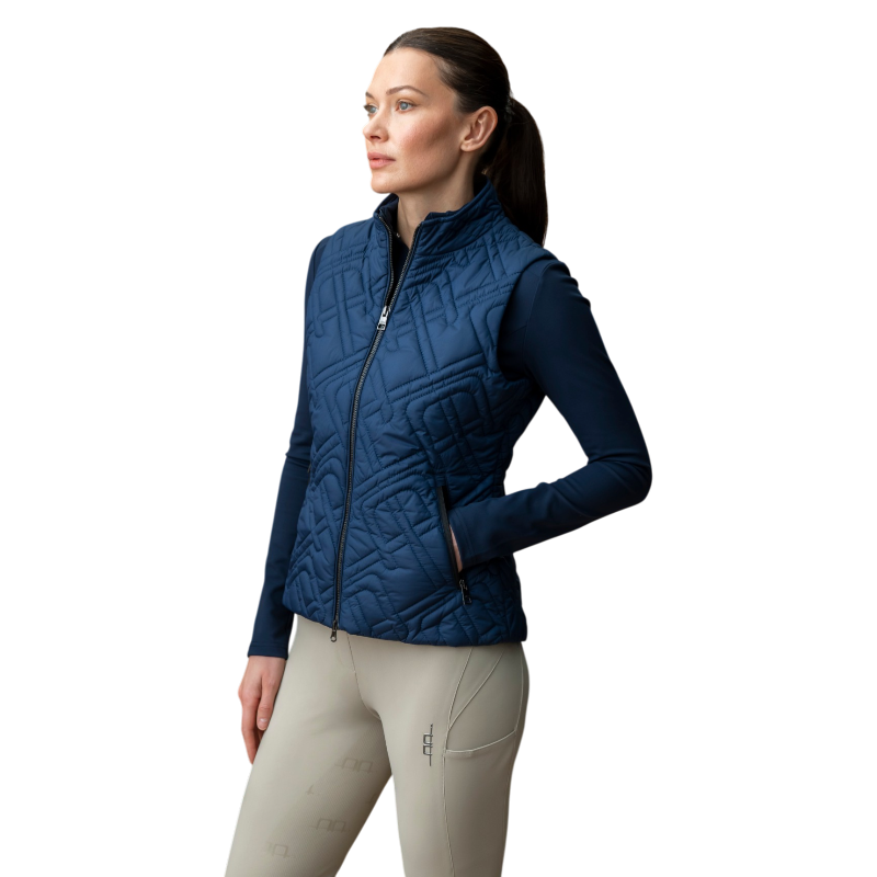 Horseware - Ärmellose Daunenweste Damen Neve Monogram Quilted core marine | - Ohlala
