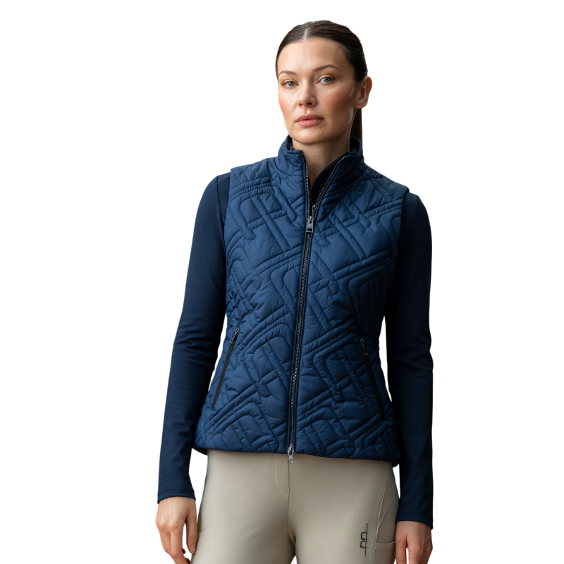 Horseware - Ärmellose Daunenweste Damen Neve Monogram Quilted core marine | - Ohlala