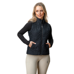 Horseware - Ärmellose Daunenweste Damen Neve Monogram Quilted core schwarz | - Ohlala