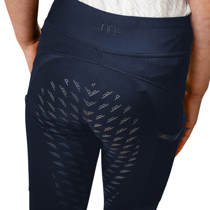 Horseware - Legging d'équitation enfant Bina marine full grip | - Ohlala