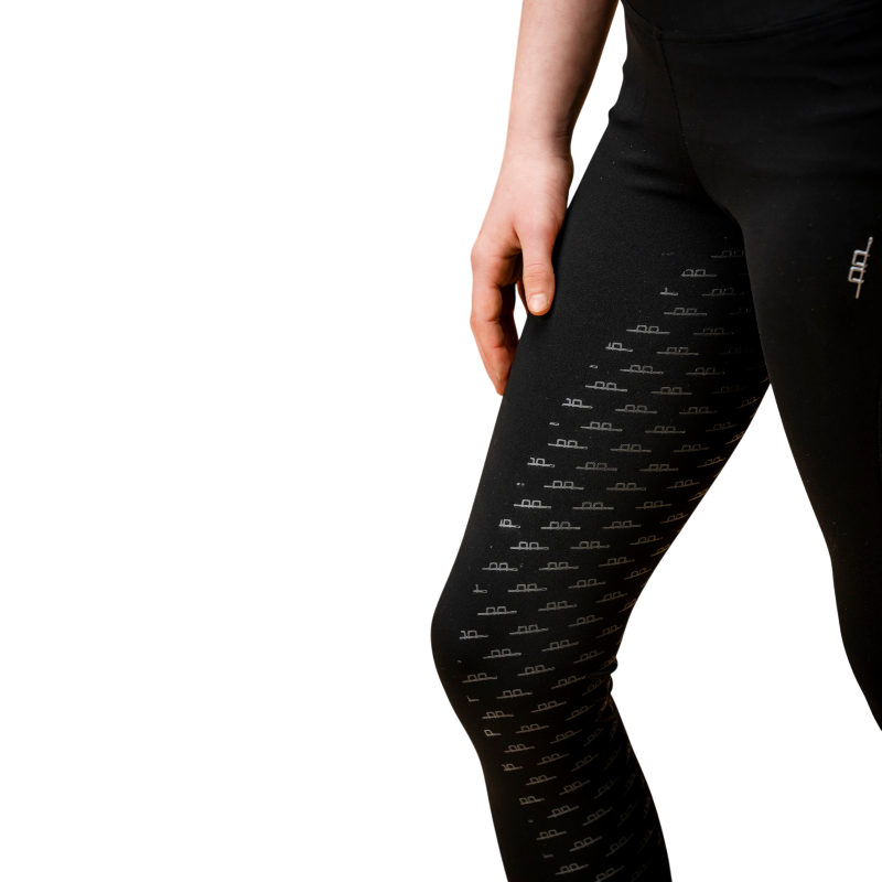 Horseware - Legging d'équitation enfant Bina noir full grip | - Ohlala