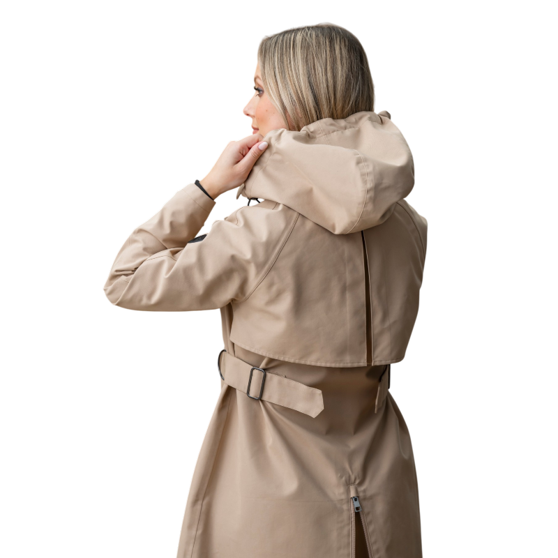 Horseware - Manteau femme Isabella Riding Trench sand | - Ohlala